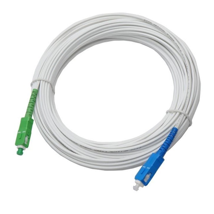 Câble fibre optique - LINEAIRE - FB125J - SC-APC / SC-UPC - 20m - Pour Freebox Câble fibre optique - LINEAIRE - FB125J - SC-APC / SC-UPC - 20m - Pour Freebox