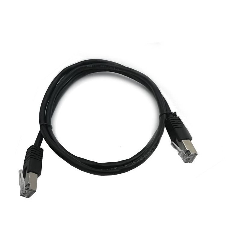 Câble RJ45 - LINEAIRE - PCC6FNB - Cat.6 - Blindé - F/UTP - Noir - 1m