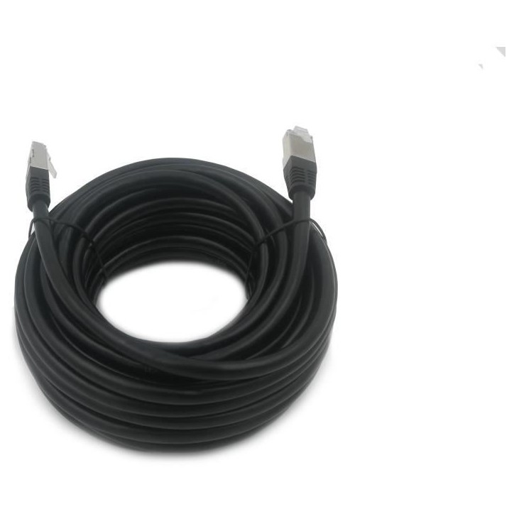 Câble RJ45 - LINEAIRE - PCC6FNI - Cat.6 - Blindé - F/UTP - Noir - 15m