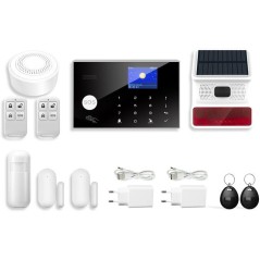 Kit alarme sans fil - LINK2HOME - Contrôle smartphone - Sirenes 90/10
