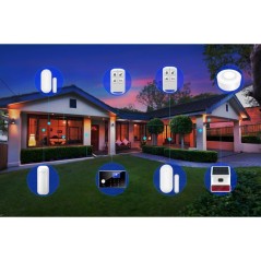 Kit alarme sans fil - LINK2HOME - Contrôle smartphone - Sirenes 90/10
