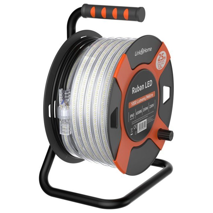 Enrouleur LED - LINK2HOME - 25 m - 1000 Lm - 10 W Enrouleur LED - LINK2HOME - 25 m - 1000 Lm - 10 W