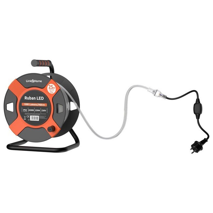 Enrouleur LED - LINK2HOME - 25 m - 1000 Lm - 10 W Enrouleur LED - LINK2HOME - 25 m - 1000 Lm - 10 W
