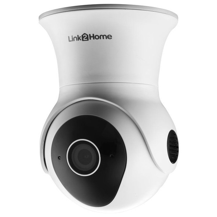 Caméra de surveillance connectée - LINK2HOME - 1080p - Rotation 355°/85° - IP65 + carte SD 16 Go