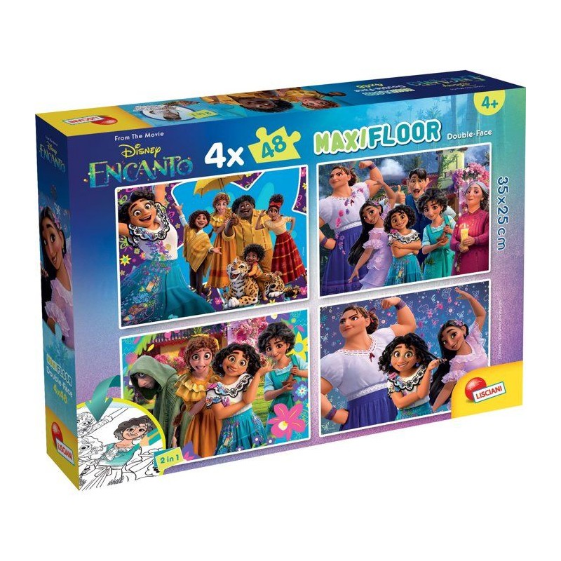 Puzzle MaxiFloor double face - Encanto - LISCIANIGIOCHI - 4 x 48 piece