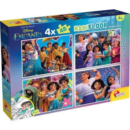 Puzzle MaxiFloor double face - Encanto - LISCIANIGIOCHI - 4 x 48 piece