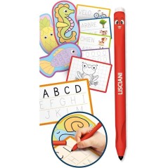 MONTESSORI PEN Stylo Ergonomique + Fiches - Jeu Éducatif - LISCIANIGI