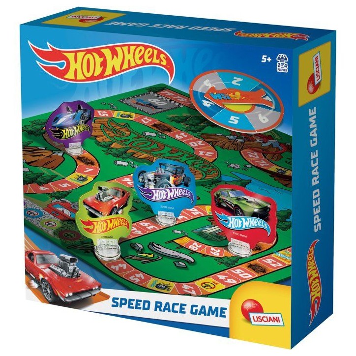 Jeu de l'oie de Vitesse - Jeu de Parcours - HOTWHEELS - LISCIANIGIOCHI - De 2 a 4 joueurs - Des 5 ans Jeu de l'oie de Vitesse - Jeu de Parcours - HOTWHEELS - LISCIANIGIOCHI - De 2 a 4 joueurs - Des 5 ans