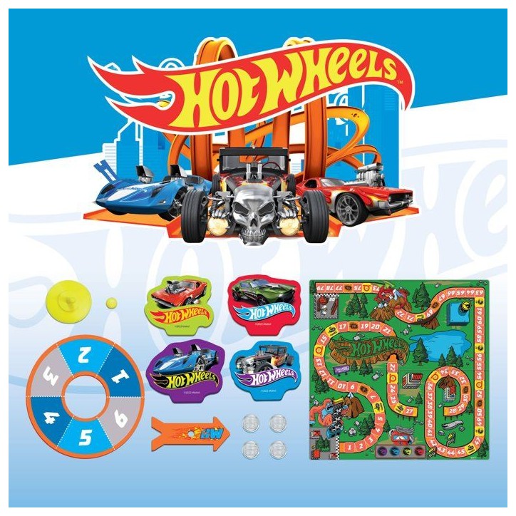 Jeu de l'oie de Vitesse - Jeu de Parcours - HOTWHEELS - LISCIANIGIOCHI - De 2 a 4 joueurs - Des 5 ans Jeu de l'oie de Vitesse - Jeu de Parcours - HOTWHEELS - LISCIANIGIOCHI - De 2 a 4 joueurs - Des 5 ans