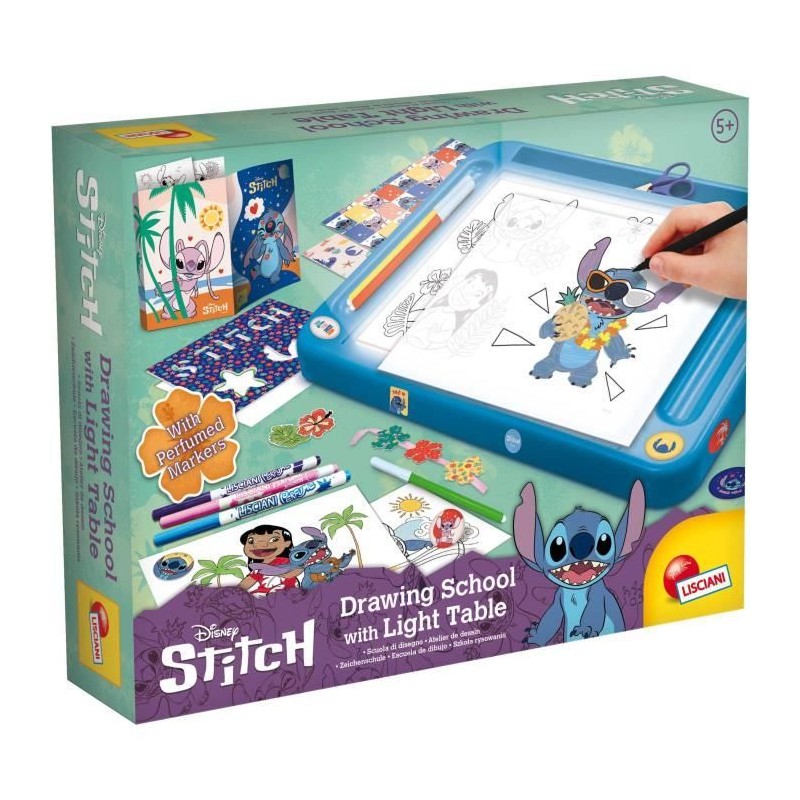 Kit de dessin - LISCIANIGIOCHI - STITCH - Table lumineuse - Modeles, F