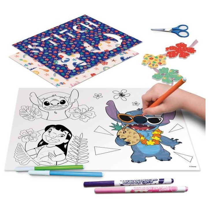Kit de dessin - LISCIANIGIOCHI - STITCH - Table lumineuse - Modeles, Feutres Kit de dessin - LISCIANIGIOCHI - STITCH - Table lumineuse - Modeles, Feutres