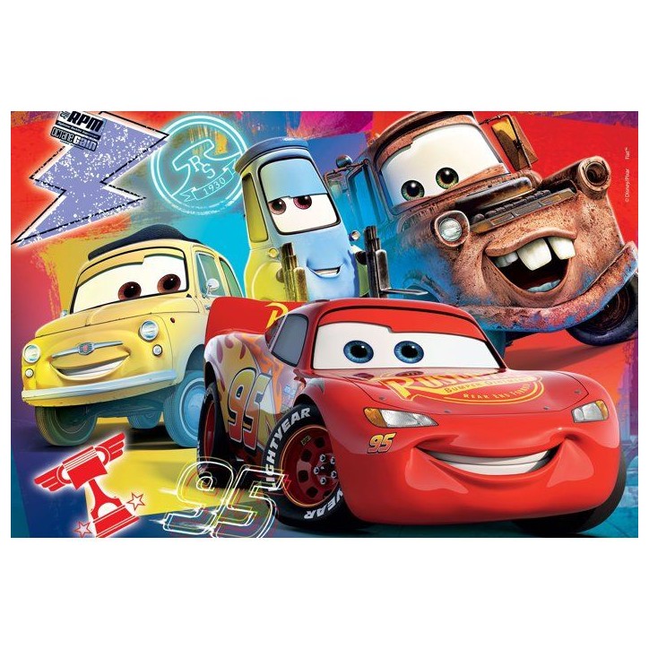 Puzzle MaxiFloor double face - Cars - LISCIANIGIOCHI - 2 x 60 pieces - Des 4 ans Puzzle MaxiFloor double face - Cars - LISCIANIGIOCHI - 2 x 60 pieces - Des 4 ans