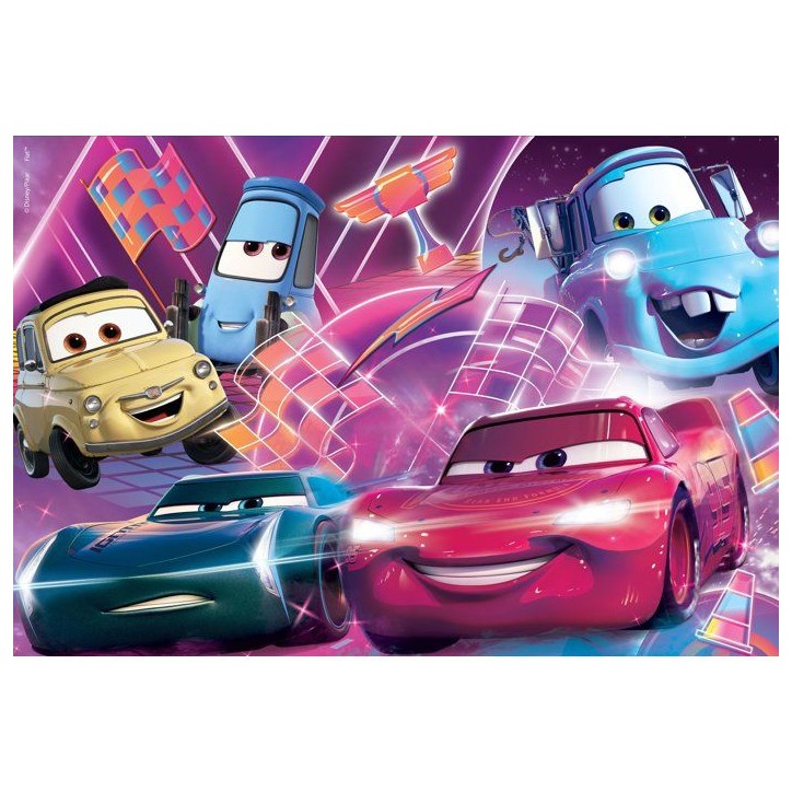Puzzle MaxiFloor double face - Cars - LISCIANIGIOCHI - 2 x 60 pieces - Des 4 ans Puzzle MaxiFloor double face - Cars - LISCIANIGIOCHI - 2 x 60 pieces - Des 4 ans