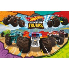 Puzzle MaxiFloor - HotWheels - LISCIANIGIOCHI - 2 x 60 pieces - Des 4