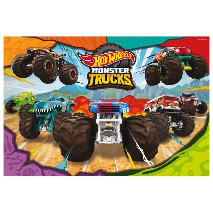 Puzzle MaxiFloor - HotWheels - LISCIANIGIOCHI - 2 x 60 pieces - Des 4 ans