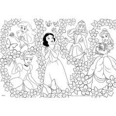 Puzzle MaxiFloor double face - Princesses - LISCIANIGIOCHI - 2 x 60 pi