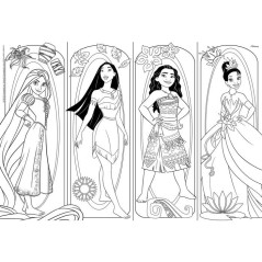 Puzzle MaxiFloor double face - Princesses - LISCIANIGIOCHI - 2 x 60 pi