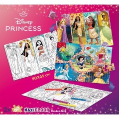 Puzzle MaxiFloor double face - Princesses - LISCIANIGIOCHI - 2 x 60 pi