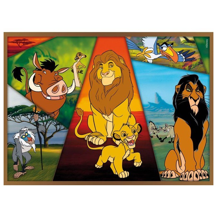 Puzzle MaxiFloor - Le Roi Lion - LISCIANIGIOCHI - 4 x 48 pieces - Des 4 ans Puzzle MaxiFloor - Le Roi Lion - LISCIANIGIOCHI - 4 x 48 pieces - Des 4 ans
