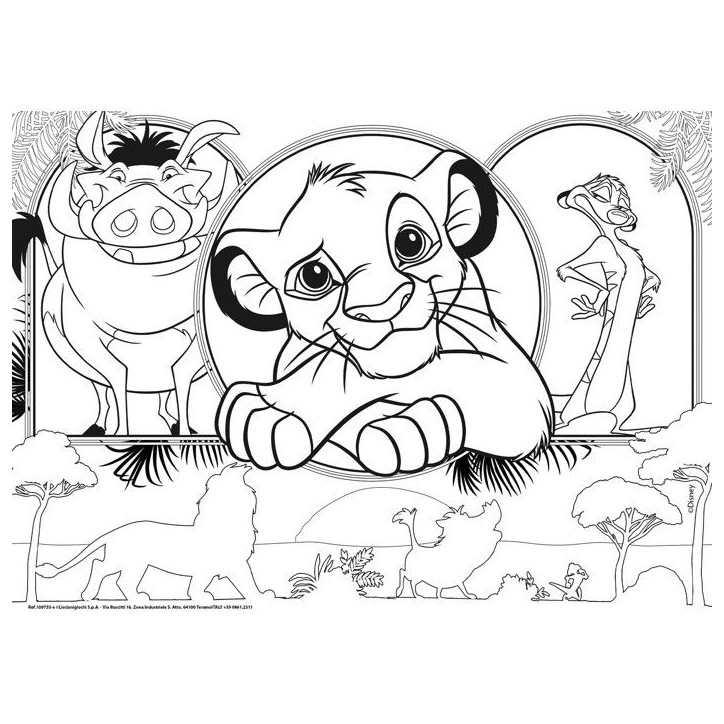 Puzzle MaxiFloor - Le Roi Lion - LISCIANIGIOCHI - 4 x 48 pieces - Des 4 ans Puzzle MaxiFloor - Le Roi Lion - LISCIANIGIOCHI - 4 x 48 pieces - Des 4 ans