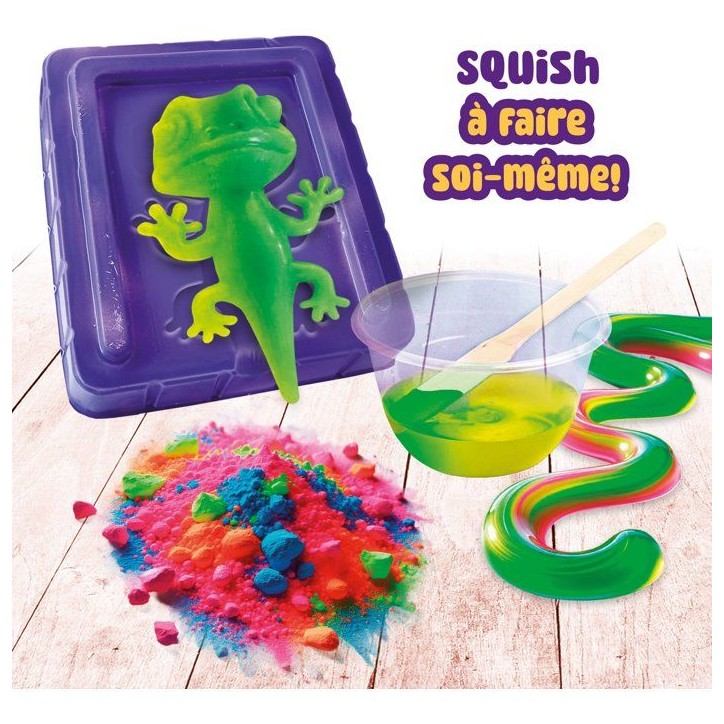 SLUMI SCIENCE Pocket Caméléon Squish - Kit Créatif - LISCIANIGIOCHI - Moule & Effet Molleux - Des 7 ans SLUMI SCIENCE Pocket Caméléon Squish - Kit Créatif - LISCIANIGIOCHI - Moule & Effet Molleux - Des 7 ans