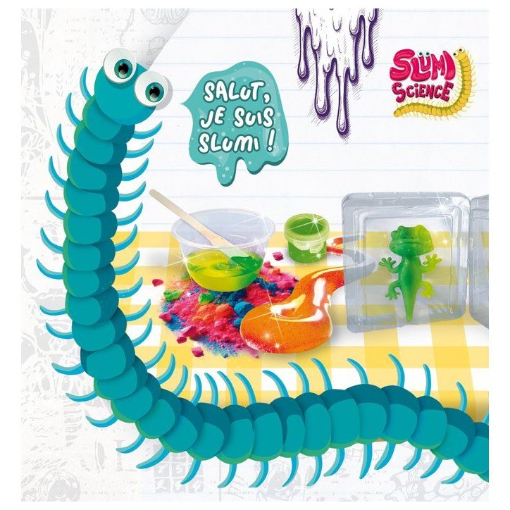SLUMI SCIENCE Pocket Caméléon Squish - Kit Créatif - LISCIANIGIOCHI - Moule & Effet Molleux - Des 7 ans SLUMI SCIENCE Pocket Caméléon Squish - Kit Créatif - LISCIANIGIOCHI - Moule & Effet Molleux - Des 7 ans