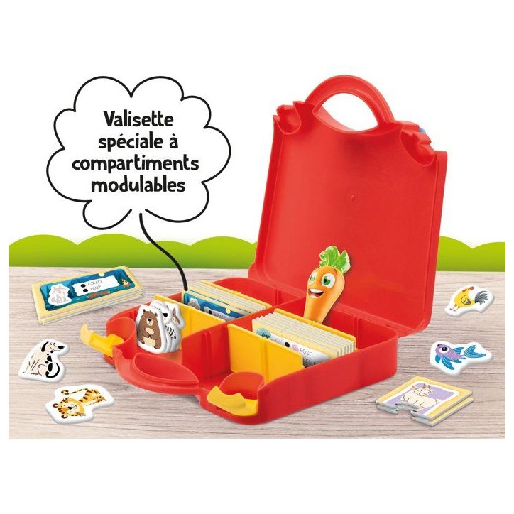 CAROTINA Valisette Encyclopédie des Animaux - Stylo Parlant - LISCIANIGIOCHI - Quiz & Bureau Portable - Des 3 ans CAROTINA Valisette Encyclopédie des Animaux - Stylo Parlant - LISCIANIGIOCHI - Quiz & Bureau Portable - Des 3 ans