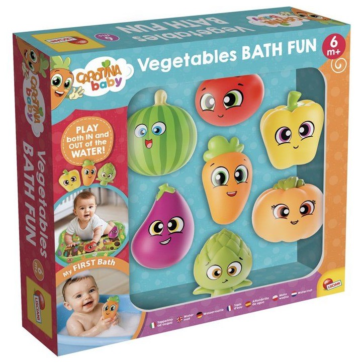 CAROTINA Baby Potager de Bain - Jeu de Bain - LISCIANIGIOCHI - Jouets Flottants & Couleurs Vives - Des 6 mois CAROTINA Baby Potager de Bain - Jeu de Bain - LISCIANIGIOCHI - Jouets Flottants & Couleurs Vives - Des 6 mois