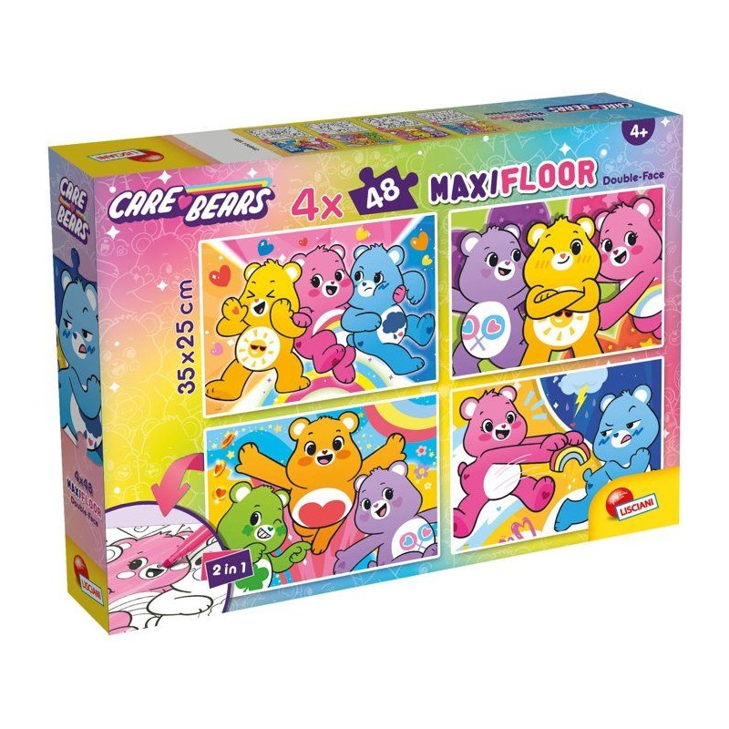Puzzle MaxiFloor - Care Bears - LISCIANIGIOCHI - 4 x 48 pieces - Des 4