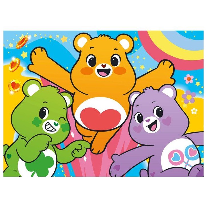 Puzzle MaxiFloor - Care Bears - LISCIANIGIOCHI - 4 x 48 pieces - Des 4 ans Puzzle MaxiFloor - Care Bears - LISCIANIGIOCHI - 4 x 48 pieces - Des 4 ans