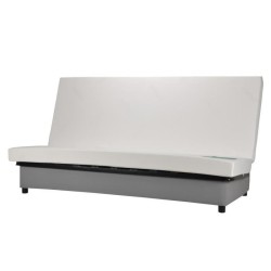 COMFORT BULTEX Banquette clic-clac 3 places - Tissu gris - Made in Fra