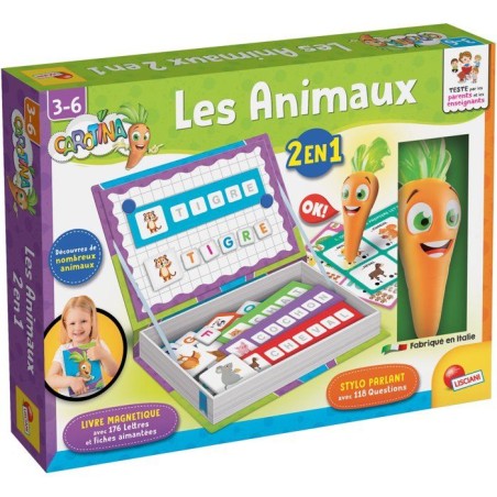 CAROTINA Stylo Parlant + Jouets Magnétiques 2-en-1 - LISCIANIGIOCHI -