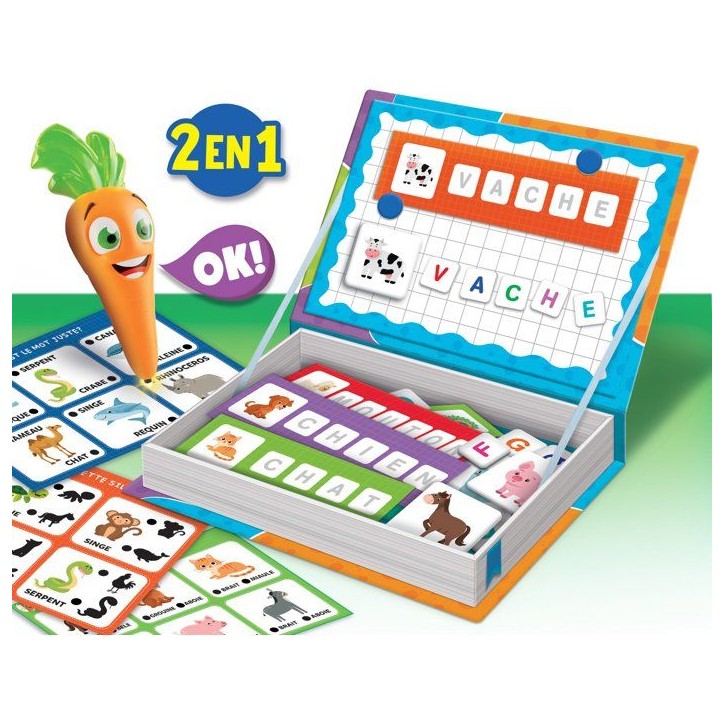 CAROTINA Stylo Parlant + Jouets Magnétiques 2-en-1 - LISCIANIGIOCHI - Les Animaux - Apprentissage & Logique - Des 3 ans CAROTINA Stylo Parlant + Jouets Magnétiques 2-en-1 - LISCIANIGIOCHI - Les Animaux - Apprentissage & Logique - Des 3 ans