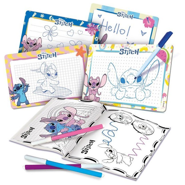 Pocket Studio de Dessin - Stitch - LISCIANIGIOCHI - Kit Dessin - Ardoises effaçables - Feutres inclus - Des 3 ans Pocket Studio de Dessin - Stitch - LISCIANIGIOCHI - Kit Dessin - Ardoises effaçables - Feutres inclus - Des 3 ans