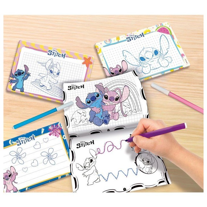 Pocket Studio de Dessin - Stitch - LISCIANIGIOCHI - Kit Dessin - Ardoises effaçables - Feutres inclus - Des 3 ans Pocket Studio de Dessin - Stitch - LISCIANIGIOCHI - Kit Dessin - Ardoises effaçables - Feutres inclus - Des 3 ans