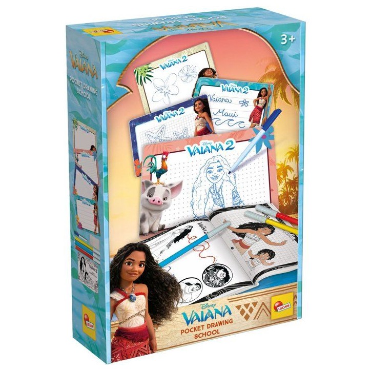 Pocket Studio de Dessin - Vaiana 2 - LISCIANIGIOCHI - Kit Dessin - Ardoises effaçables - Guide explicatif - Des 3 ans Pocket Studio de Dessin - Vaiana 2 - LISCIANIGIOCHI - Kit Dessin - Ardoises effaçables - Guide explicatif - Des 3 ans