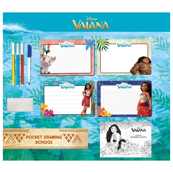 Pocket Studio de Dessin - Vaiana 2 - LISCIANIGIOCHI - Kit Dessin - Ardoises effaçables - Guide explicatif - Des 3 ans Pocket Studio de Dessin - Vaiana 2 - LISCIANIGIOCHI - Kit Dessin - Ardoises effaçables - Guide explicatif - Des 3 ans