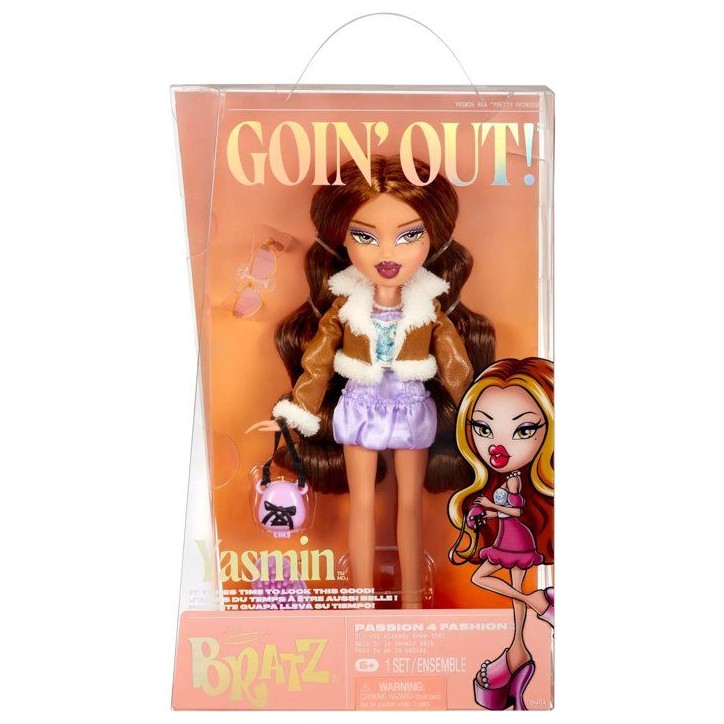 Bratz Goin' Out Poupée -Yasmin- 1 Poupée Mannequin a Collectionner - Une Tenue, Un Sac a Main, Une Paire de Lunettes Soleil - Bratz Goin' Out Poupée -Yasmin- 1 Poupée Mannequin a Collectionner - Une Tenue, Un Sac a Main, Une Paire de Lunettes Soleil -