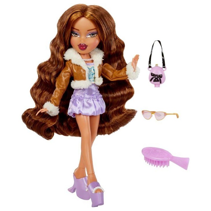 Bratz Goin' Out Poupée -Yasmin- 1 Poupée Mannequin a Collectionner - Une Tenue, Un Sac a Main, Une Paire de Lunettes Soleil - Bratz Goin' Out Poupée -Yasmin- 1 Poupée Mannequin a Collectionner - Une Tenue, Un Sac a Main, Une Paire de Lunettes Soleil -