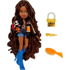 Bratz Goin' Out Poupée - Sasha - 1 Poupée Mannequin a Collectionner - Une Tenue, Un Sac a Main, Une Paire de Lunettes Soleil -