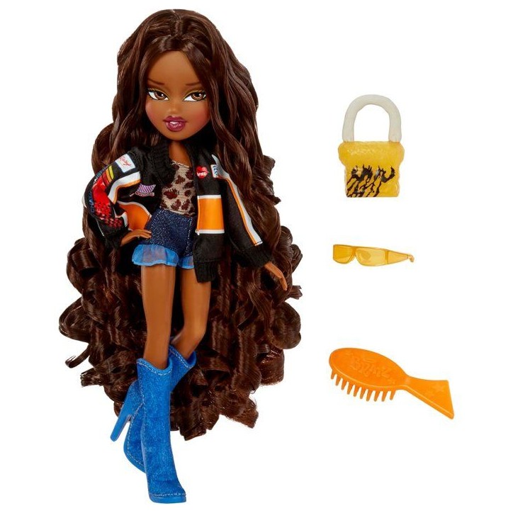 Bratz Goin' Out Poupée - Sasha - 1 Poupée Mannequin a Collectionner - Une Tenue, Un Sac a Main, Une Paire de Lunettes Soleil - Bratz Goin' Out Poupée - Sasha - 1 Poupée Mannequin a Collectionner - Une Tenue, Un Sac a Main, Une Paire de Lunettes Soleil -