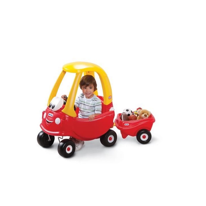 Cozy Coupe - Little Tikes - Remorque Rouge - S'adapte a la voiture Cozy Coupe - Des 18 mois Cozy Coupe - Little Tikes - Remorque Rouge - S'adapte a la voiture Cozy Coupe - Des 18 mois