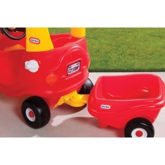 Cozy Coupe - Little Tikes - Remorque Rouge - S'adapte a la voiture Coz