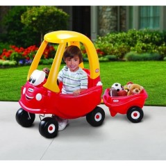 Cozy Coupe - Little Tikes - Remorque Rouge - S'adapte a la voiture Coz