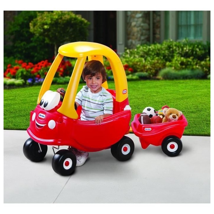 Cozy Coupe - Little Tikes - Remorque Rouge - S'adapte a la voiture Cozy Coupe - Des 18 mois Cozy Coupe - Little Tikes - Remorque Rouge - S'adapte a la voiture Cozy Coupe - Des 18 mois