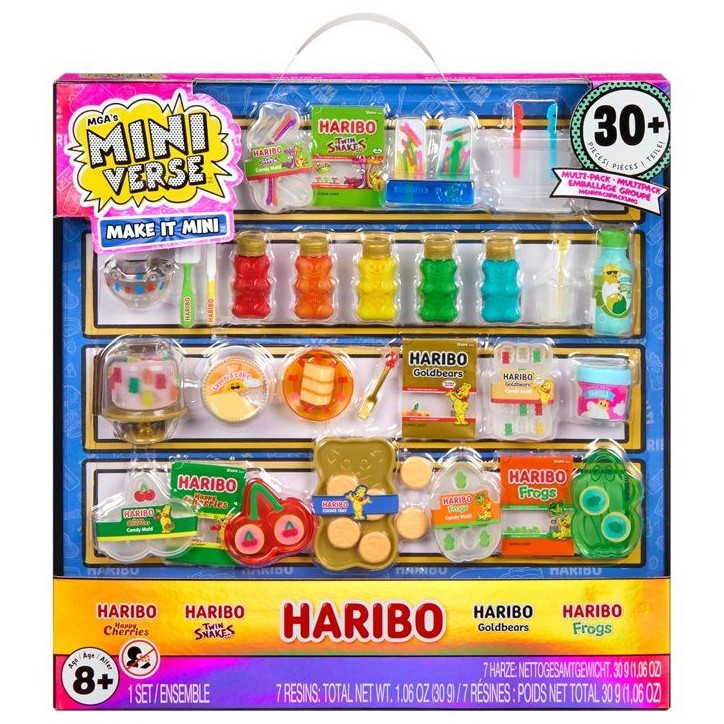 MGA's Miniverse - Make It Mini Haribo - Des 8 ans - Crée tes miniatures Haribo - Non comestibles MGA's Miniverse - Make It Mini Haribo - Des 8 ans - Crée tes miniatures Haribo - Non comestibles