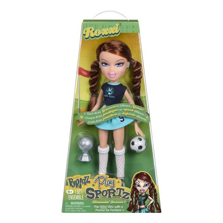BRATZ - Bratz Play Sportz- Roxxi - Poupée mannequin Footballeuse BRATZ - Bratz Play Sportz- Roxxi - Poupée mannequin Footballeuse