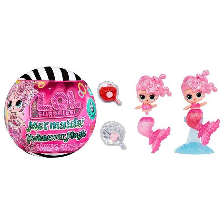 L.O.L. Surprise! - Sirenes - Brillant a Levres a faire soi-meme, Mélangez et créez du Maquillage, 6 Poupées a Collectionner - L.O.L. Surprise! - Sirenes - Brillant a Levres a faire soi-meme, Mélangez et créez du Maquillage, 6 Poupées a Collectionner -