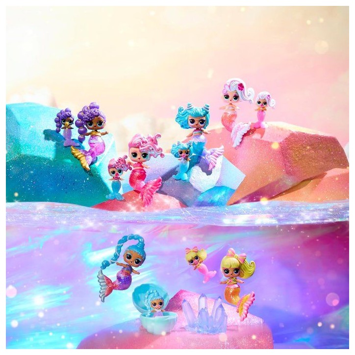 L.O.L. Surprise! - Sirenes - Brillant a Levres a faire soi-meme, Mélangez et créez du Maquillage, 6 Poupées a Collectionner - L.O.L. Surprise! - Sirenes - Brillant a Levres a faire soi-meme, Mélangez et créez du Maquillage, 6 Poupées a Collectionner -