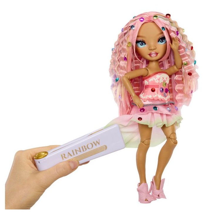 Rainbow High - Poupée Mannequin Be Dazzling - Adeline Rose - 28 cm - Pierres précieuses scintillantes et accessoires inclus Rainbow High - Poupée Mannequin Be Dazzling - Adeline Rose - 28 cm - Pierres précieuses scintillantes et accessoires inclus